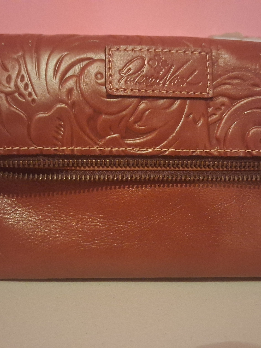 Patricia Nash Tooled Leather Fold-Over Clutch